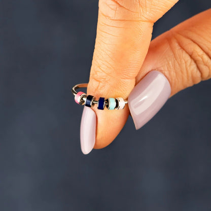 Öltropfring aus 925er Sterlingsilber