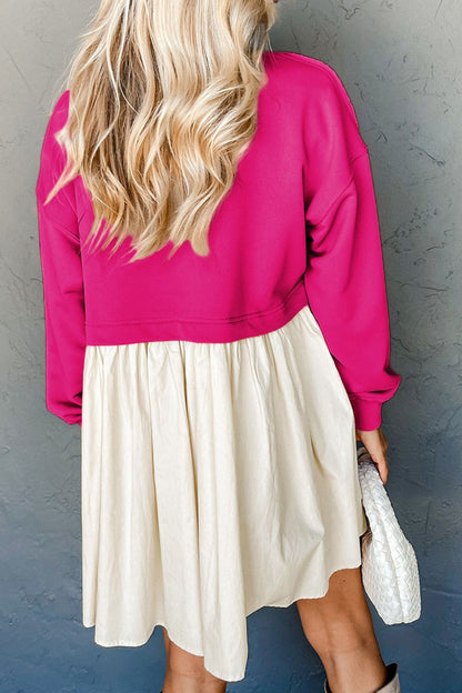 XOXO Langarmkleid mit Paillettenherz