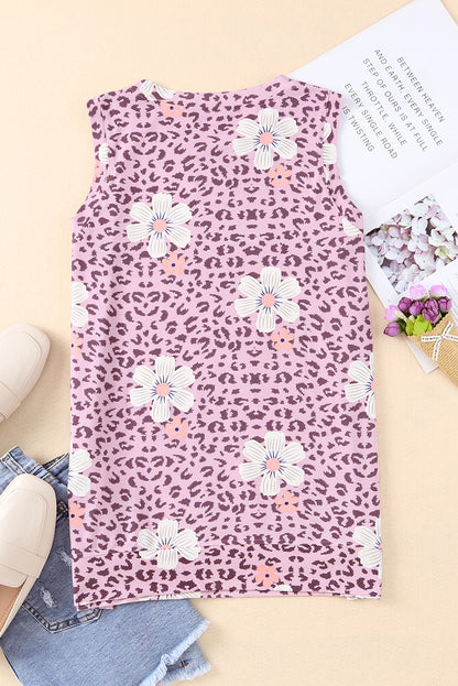 Tanktop mit Rundhalsausschnitt und Seitenschlitz