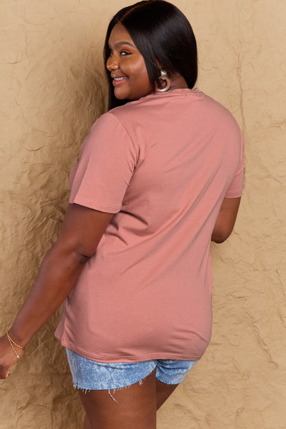 Simply Love – Baumwoll-T-Shirt in voller Größe mit Halloween-Motiv und Grafik