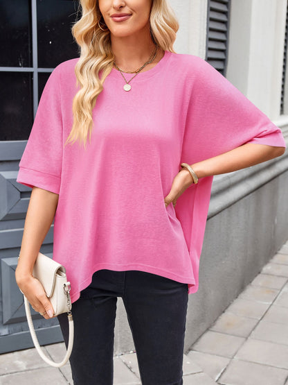 Lovelet T-Shirt mit Rundhalsausschnitt und halblangen Ärmeln