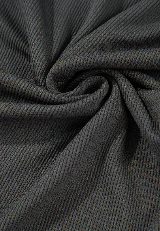 Langarm-Sweatshirt mit Farbblock-Muster und Kragen