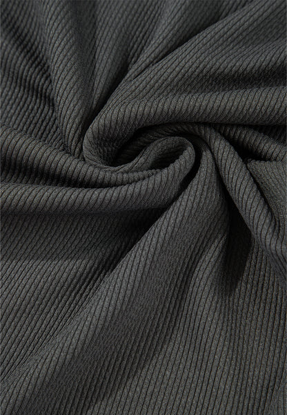 Langarm-Sweatshirt mit Farbblock-Muster und Kragen