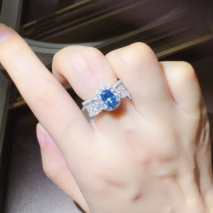 1 Karat Moissanit Zirkon 925 Sterling Silber Ring