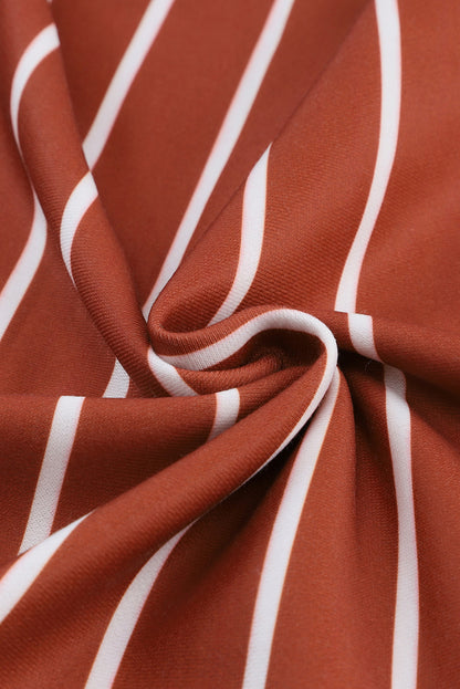 Gestreiftes Sweatshirt mit Rundhalsausschnitt und langen Ärmeln