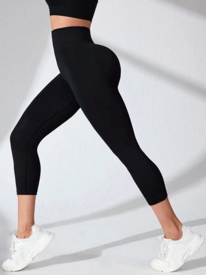 Kurze Active-Leggings mit hoher Taille