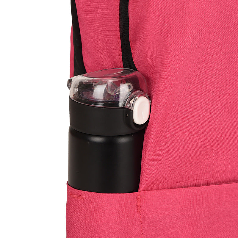 Einfarbiger Rucksack aus Nylon