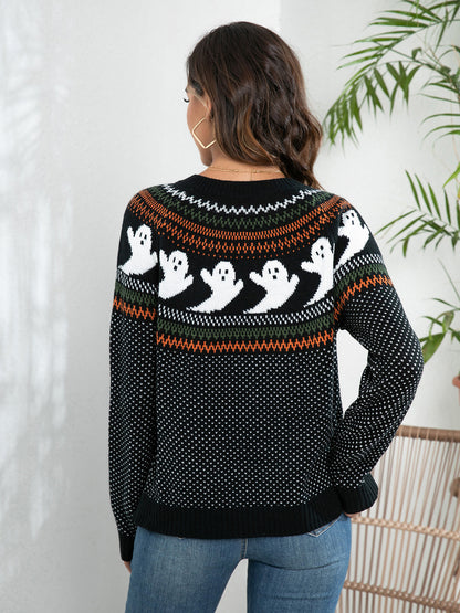 Ghost Cardigan mit Knöpfen und langen Ärmeln