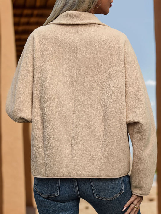 Perfee – Mantel mit Taschen und Knebelkragen