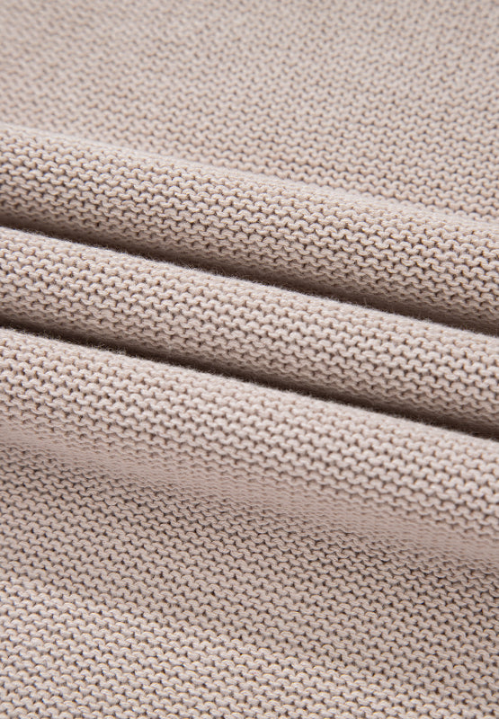 Color Block Round Neck Long Sleeve  Sweater