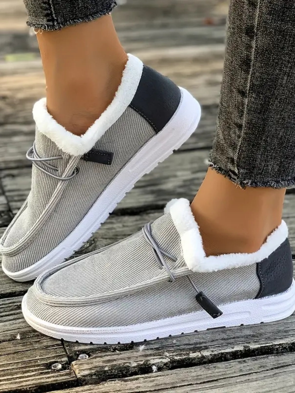 Fluff – Flache Slipper mit runder Zehenpartie