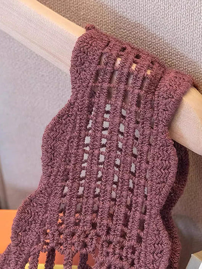 Durchbrochenes Tanktop mit U-Ausschnitt