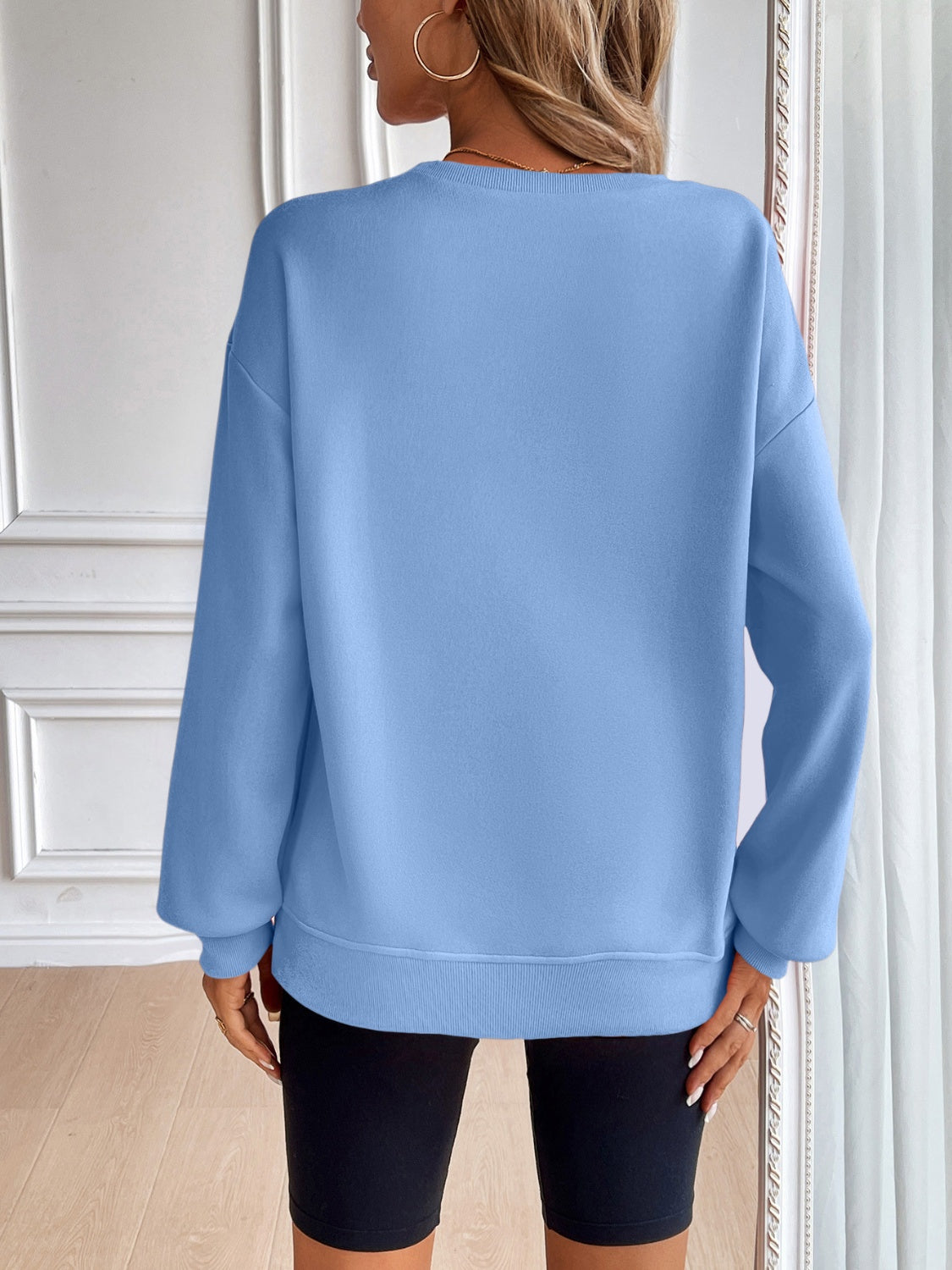 Ivy Lane Langarm-Sweatshirt mit Rundhalsausschnitt