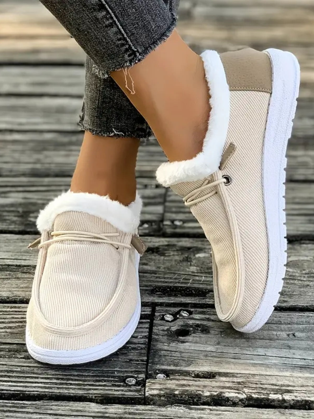 Fluff – Flache Slipper mit runder Zehenpartie