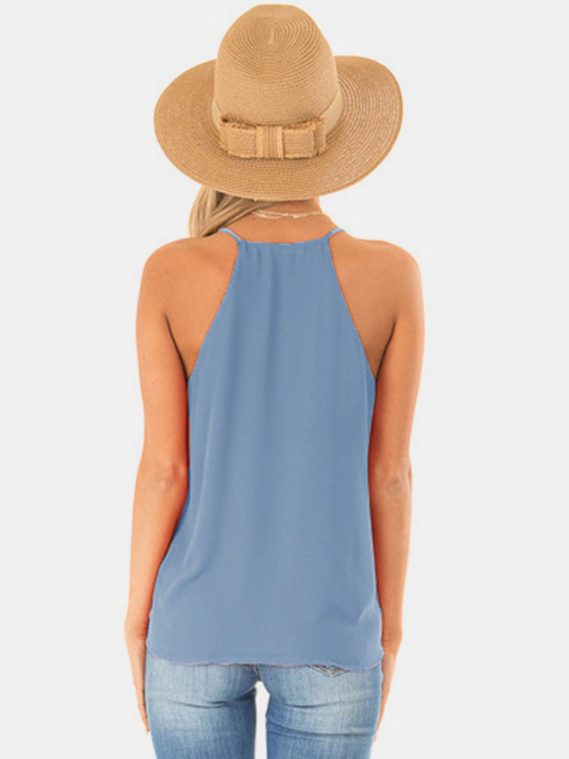 Übergroßes Überkreuz-Top mit Spaghettiträgern