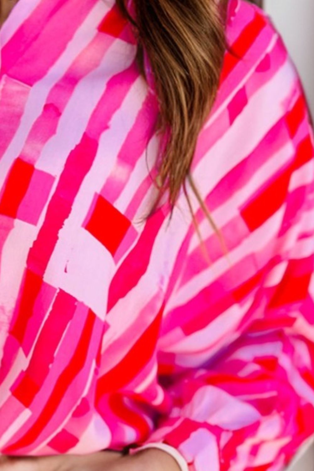 Langarmhemd mit Farbblock-Kragen