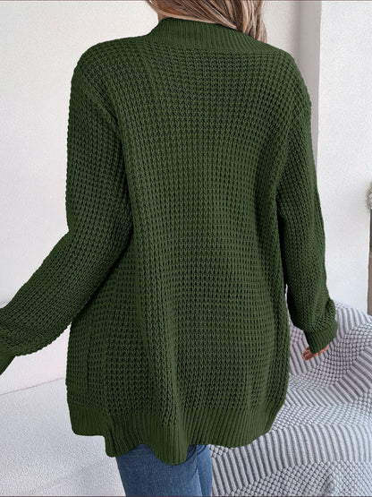 Strickjacke mit offenen Ärmeln und Taschen