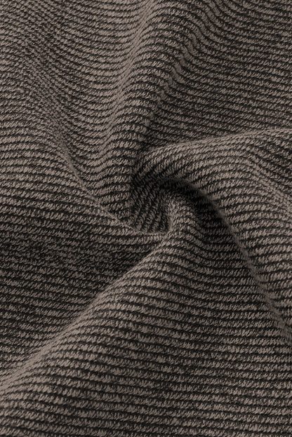 Langarmbluse mit Farbblockdesign und Kerben