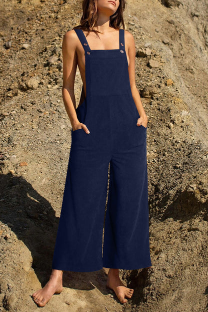 Overall mit weitem Bein und Taschen