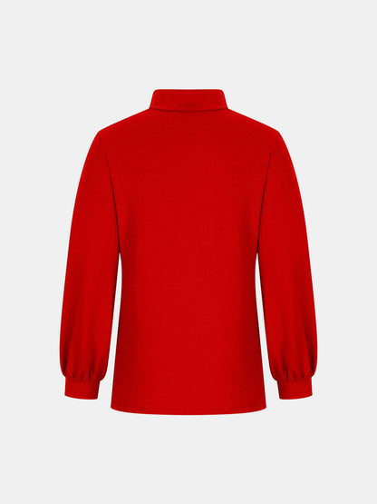 Full Size Mock Neck Long Sleeve T-Shirt