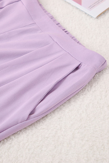 Butterweiches Set aus langärmligem Oberteil und Hose im Chorhemdstil