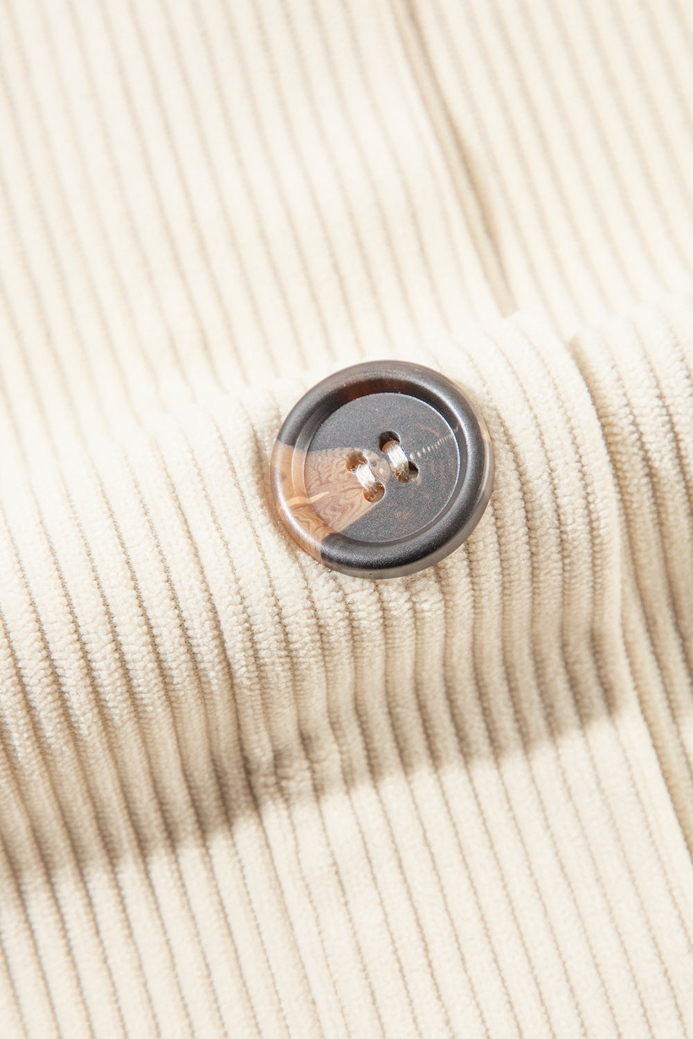 Langärmlige Kapuzenjacke mit Kordelzug und Knopfleiste