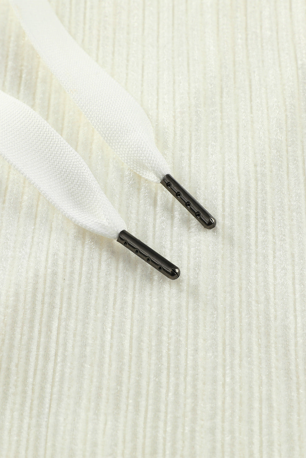 Kapuzenpullover mit überschnittener Schulter und Kordelzug