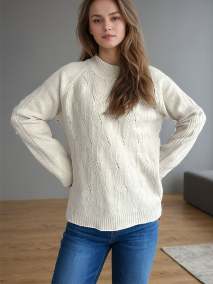 Pullover mit Rollkragen und langen Ärmeln