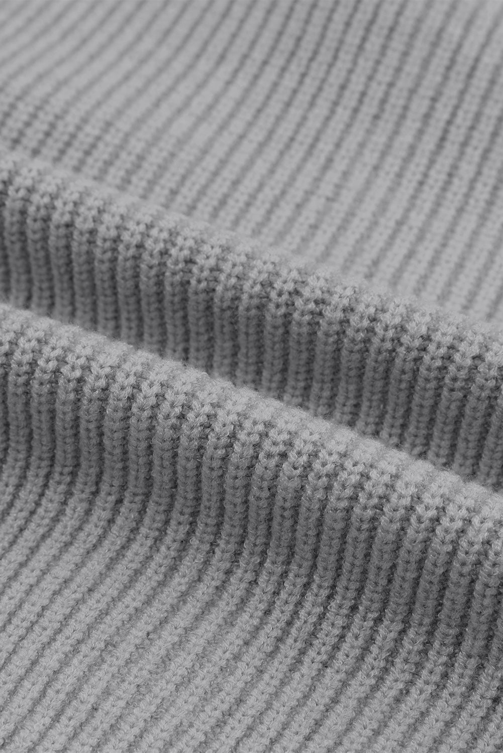 Langärmlige Strickjacke mit Reißverschluss