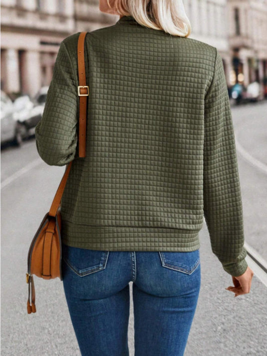 Langärmlige Jacke mit Reißverschluss