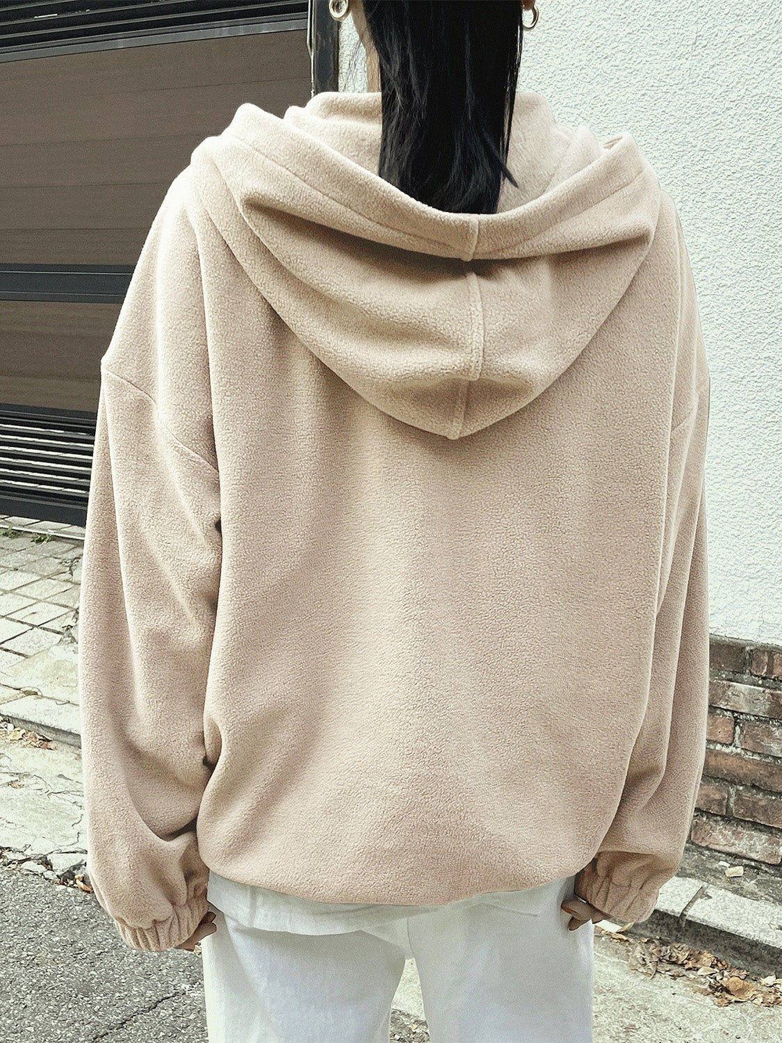 Mountain Langarm-Hoodie mit Viertelreißverschluss