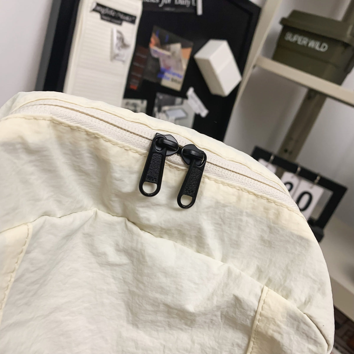 Rucksack aus Nylon mit Kordelzug