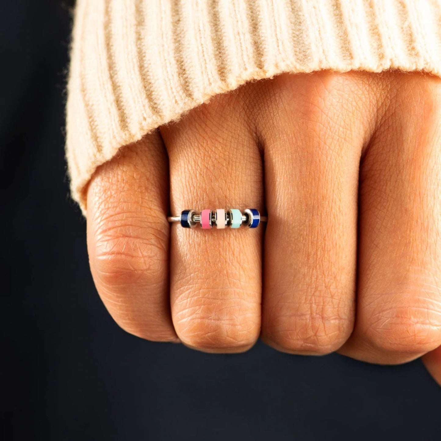 Öltropfring aus 925er Sterlingsilber