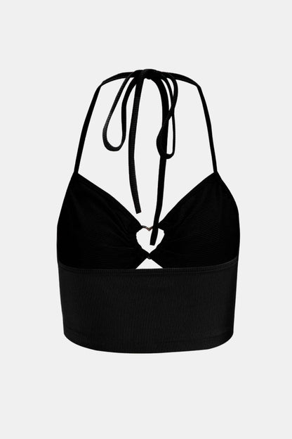 Kurzes Neckholder-Camisole mit Cut-Outs