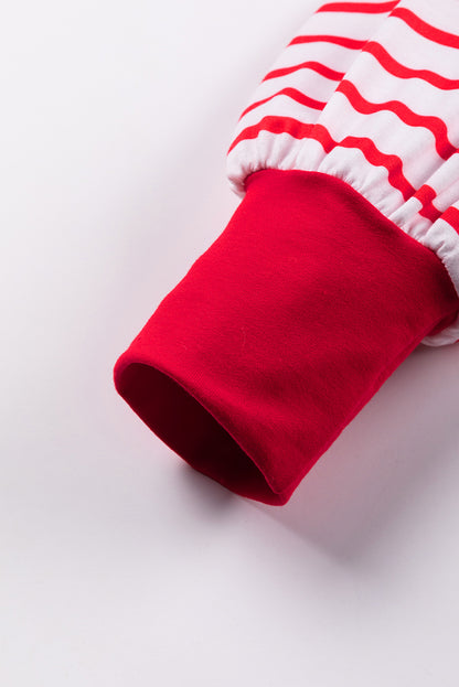 T-Shirt mit Rundhalsausschnitt und langen Ärmeln und Herz-Print