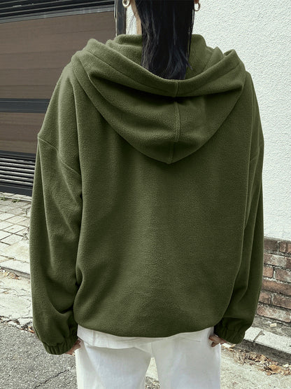 Mountain Langarm-Hoodie mit Viertelreißverschluss