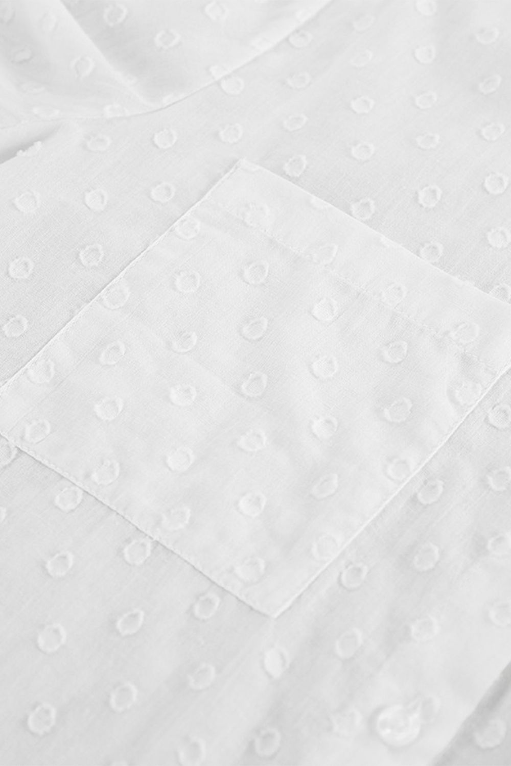 Ruffled Dot Applique Collared Neck Top and Shorts Set