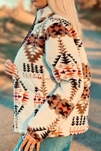 Jacke mit Stehkragen und Reißverschluss