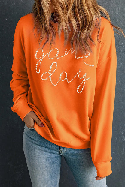 GAME DAY Rundhals-Langarm-Sweatshirt