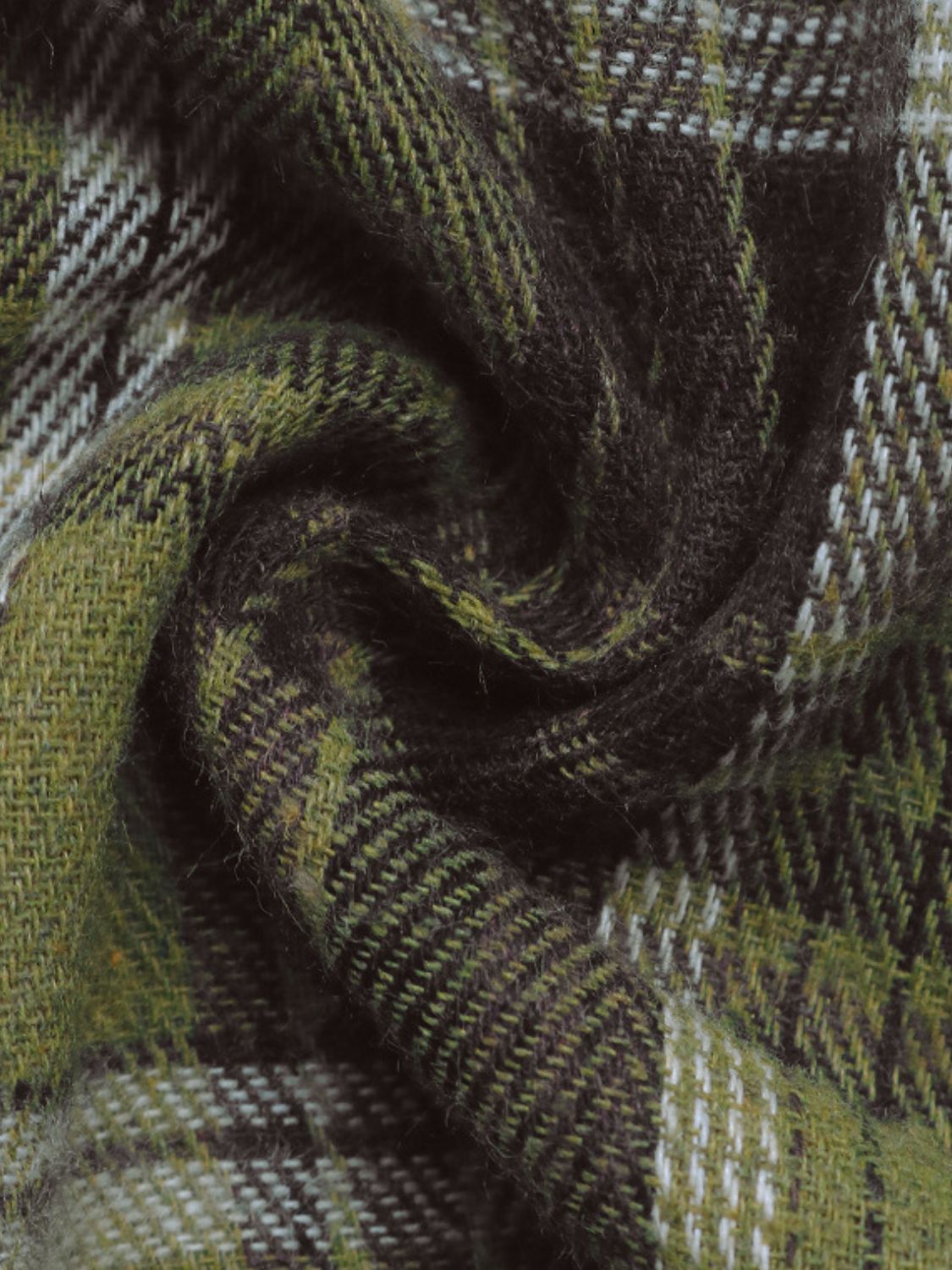 Perfee – Langärmliges, kariertes Kapuzenhemd mit Kordelzug