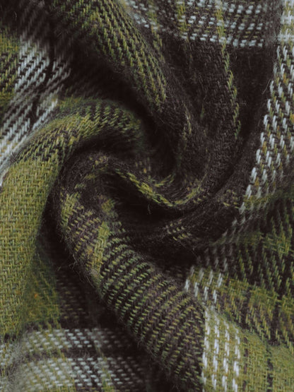 Perfee – Langärmliges, kariertes Kapuzenhemd mit Kordelzug