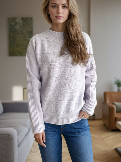 Pullover mit Rollkragen und langen Ärmeln