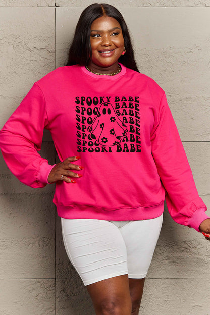 Simply Love – Sweatshirt mit Grafik „Spooky Babe“ in voller Größe