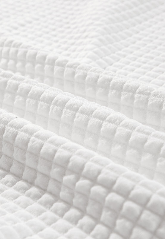 Texturiertes Langarm-Sweatshirt mit Johnny-Kragen