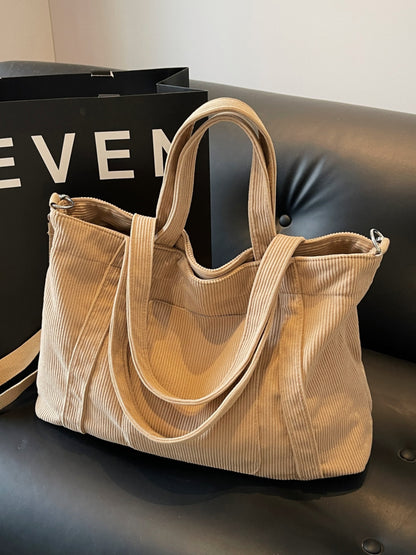 Große Tragetasche aus Cord