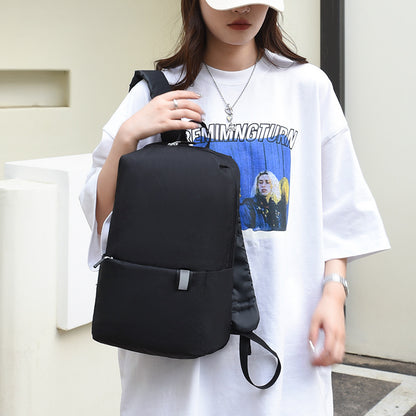 Einfarbiger Rucksack aus Nylon