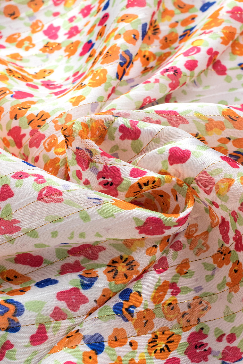 Bedrucktes Langarmhemd mit Kerben