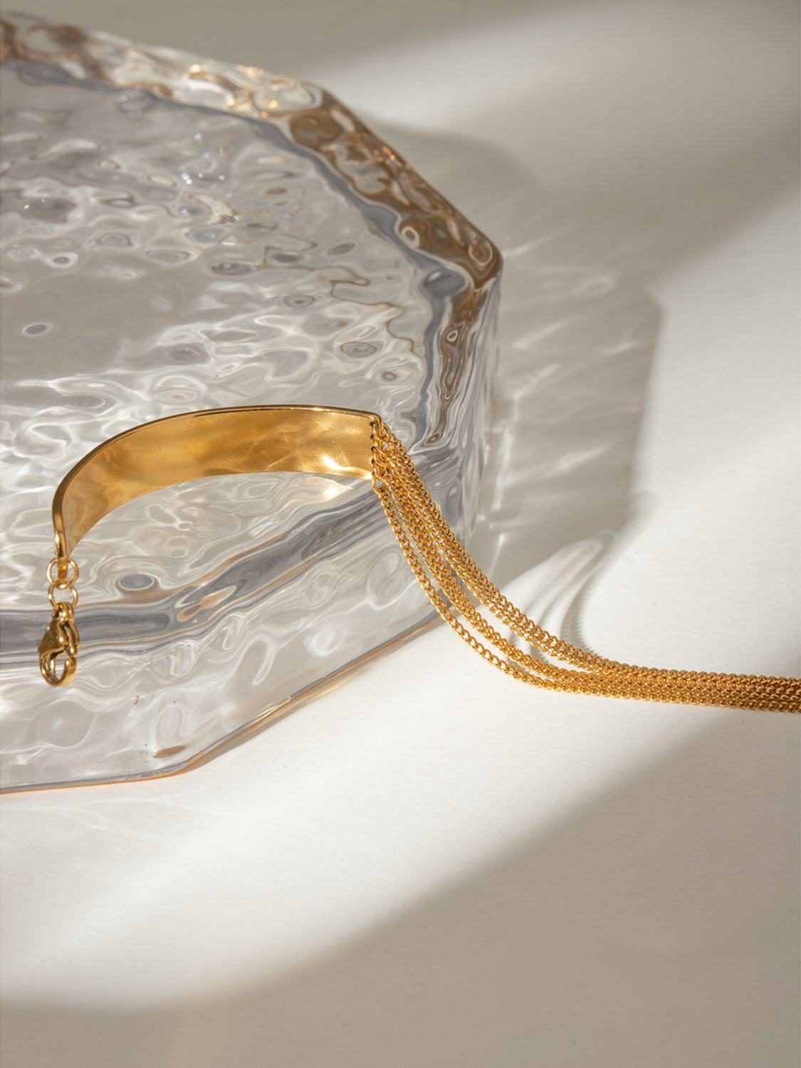 18K vergoldetes Edelstahlarmband