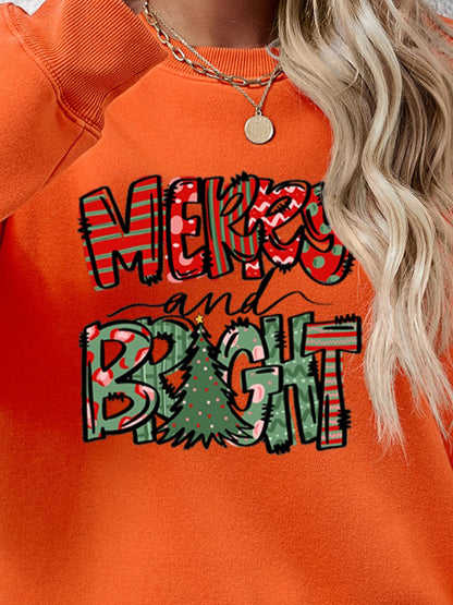 MERRY AND BRIGHT Langarm-Sweatshirt