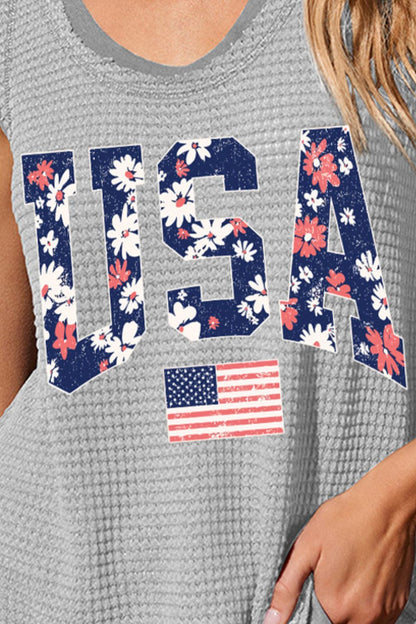 USA Tanktop mit Rundhalsausschnitt